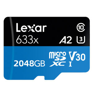 100%Original Lexar Original 633x Micro SD Card 2000GB 1000GB 512GB 256GB 128GB SDXC High Speed Up to Max Flash Micro SD For GOPRO Drone
