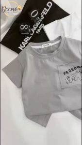 BE142 Bộ áo thun quần đùi BEEMO quần áo bé trai phong cách Hàn Quốc dễ thương