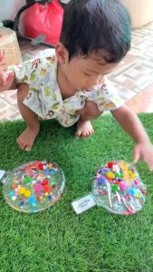 Mainan Sensory Pouch / Water Pad Mad / Baby Tummy Time / Water Play / Bath Toys