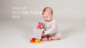 Infantino | Taf Toys Pop Up Silicone Tissue Box