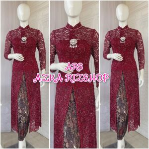 atasan kebaya pesta full brukat free longtorso
