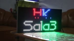 Running Text Mix 4 Warna 32x64cm Borderless Wifi Outdoor