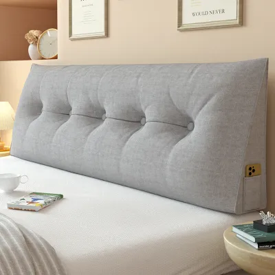 AOSHENGDA | Removable Double Headboard Cushion Linen Fabric Modern Simple