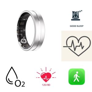 Nhẫn đo huyết áp oxy chức năng tập luyện có NFC một chạm cửa từ thang máy xe điện