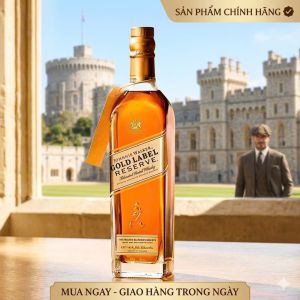 Vỏ Chai Gold Label Xuất Xứ Anh 700 Ml Thủy Tinh Cao Cấp Trang Trí Nhà Cửa . Chai Rỗng Không Có Chất Lỏng Bên Trong.
