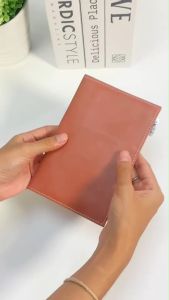 TravelGear24 กระเป๋าพาสปอร์ต หนังสือเดินทาง เคส มีช่องใส่ ซิมการ์ด บัตร เงิน หนังแท้ Travel Passport Case Cover Money Card Mobile SIM - A0218