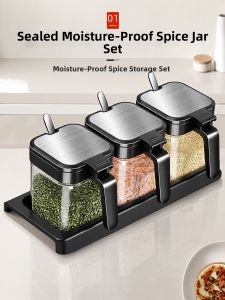UKOBT | Kitchen Storage Seasoning Box Set Moisture-Proof
