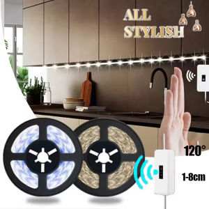 Flexible 5V LED Strip Light Hand Sweep Gesture Sensor Switch Dimmable Waterproof Tape for TV Backlight Cabinet Mirror Lighting