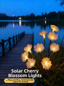 YUANMUXUAN | Outdoor Atmosphere Decorative Cherry Blossom Ground Insertion Lamp
