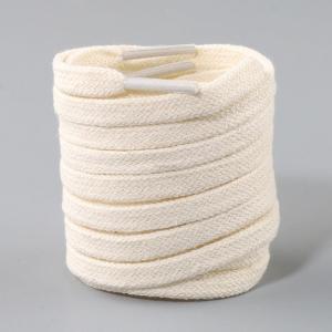 Cotton Flat Shoelaces Sneakers Canvas Shoe laces Women Men Shoelace White Black Beige Classic Shoe Lace for Shoes Strings 1Pair