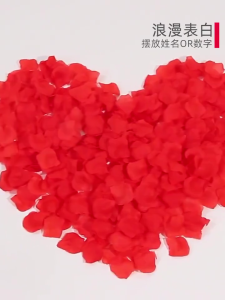 Artificial Rose Petals Fake Flower Kelopak Bunga Mawar Palsu / Kelopak Buatan Sintetis Untuk Dekorasi Pesta Pernikahan Ulang Tahun Valentine Wedding Proposal