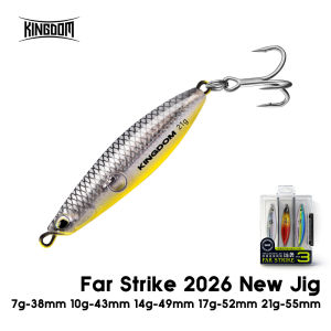 Kingdom 3pcs Far Strike Metal Jig Fishing Lure Set 7g 10g 14g 17g 21g Sinking Long Casting Jigging Fish Sea Bass Artificial Bait