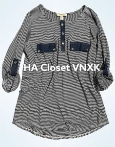 ÁO Thun Kẻ Sọc Xuất Dư Xịn