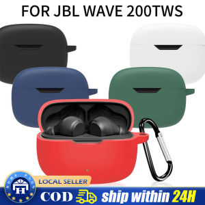 【Local delivery】 Original JBL Wave 100TWS Case For JBL 200TWS Case Solid Color Earphone Cover Shockproof Silicone Hearphone Accessories