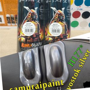 Pilok Pilox Cat Samurai Vostok Silver H177 177Abu Abu Monyet Glossy 400ml Cat Semprot Samurai Paint Kurobushi Aerosol 400 ml