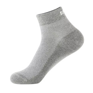 Zhuji Mens Cotton Socks Breathable Mesh Thin Mid-Calf Summer Sport Anti-Odor Absorbent Short Socks Pure Cotton Low Cut