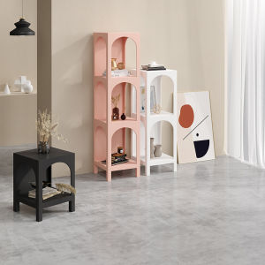 Scandinavian Creative Decorative Shelf Home Living Room Bedroom Floor Bookshelf Modern Minimalist Multifunctional Storage Bookcase