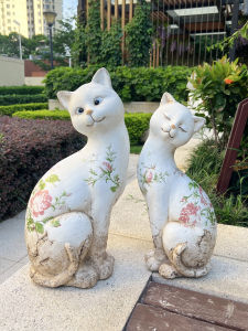 Đồ Trang Trí Ngoài Trời Cổ Điển Mèo Hoạt Hình Đồ Trang Trí Động Vật Vườn Sân Vườn Bàn Ăn Ngoài Trời Bàn Ăn Ngoài Trời