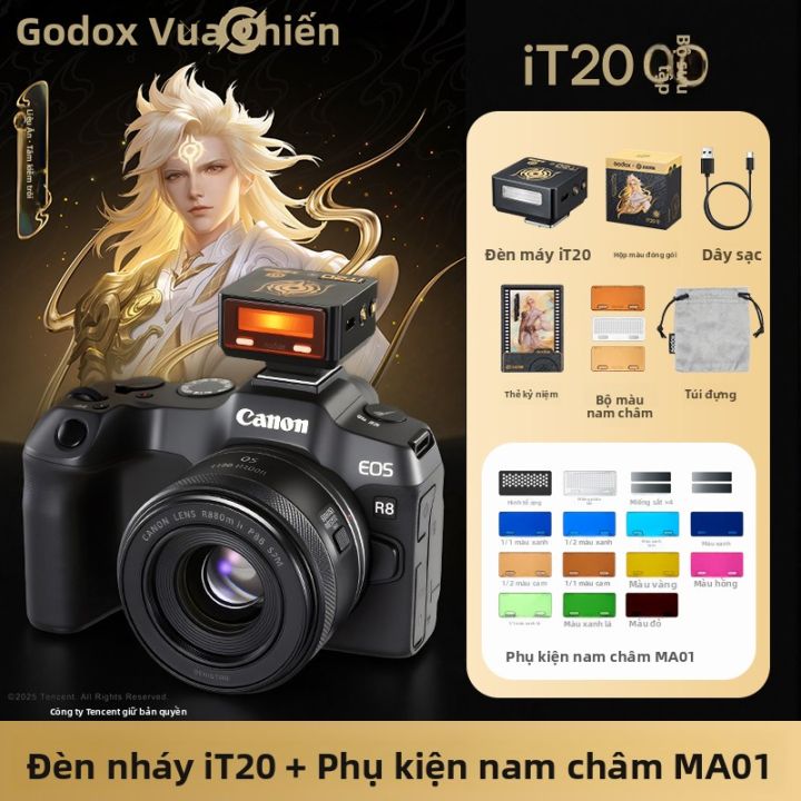 Đèn flash mini Godox IT20 tự động TTL dành cho máy ảnh DSLR Mirrorless ...
