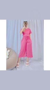 Crissa Tokong and plain T-Shirt Terno For Women Free Size Small to XL