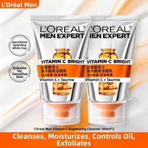 LOréal Paris | Sữa Rửa Mặt Đất Sét Trắng Vitamin C Làm Sáng Da Kiểm Soát Dầu