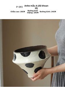 LANLIN | Chậu Hoa Sứ Cổ Điển cho Trang Trí Ban Công và Quán Trọ Phong Cách Trung Quốc
