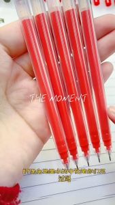 Hami🔥50Pcs Large Capacity Gel Pen 0.5mm 20pcs/10pcs Neutral pen Needle Tip Ballpen Black Red Blue Ink Sign Pen
