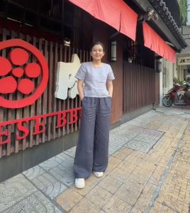 (Sẵn HCM) JUNE LINEN-QD16. Quần dài Linen 100% lưng thun. Dài 100cm ống 30cm.