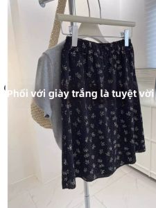 Chân Váy Dài Đùi Hoa Văn Cho Nữ