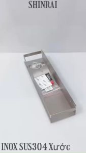 ( Dán Tường - Có Lỗ Khoan ) Kệ Đựng Dầu Gội Sữa Tắm Nhà Tắm Đựng Gia Vị Bếp INOX SUS304 Siêu Dày 1.8mm