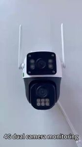 V380 Pro Dual Lens CCTV Camera 8MP WiFi/4G Outdoor Waterproof Automatic Tracking Human Detection Night Vision Two Way Audio 360° Remote Surveillance Camera