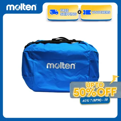 Molten EB0046-B Ball Bag for 6 Basketball with Adjustable Shoulder Strap (Blue)