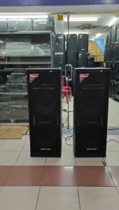 Speaker Pasif aktif Audio One CX-215 Hitam Berkilau 2x15 Inch 1200W - Garansi Resmi | GA