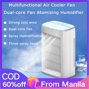 Portable Air Conditioner Mini Fan Air Coolers USB Rechargeable Water Spray Fans Cooling Fan Humidifier for Home Office