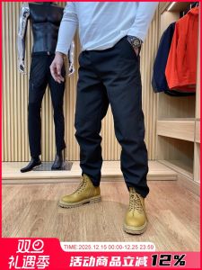 Quần Dài Nam Ngoài Trời Thường Ngày Chống Thấm Nước Có Lót Lông Cừu Cắt May Ba Chiều Quần Dài Ống Đứng Thời Trang Mùa Đông