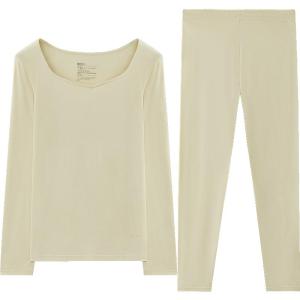 HODO | เสื้อชั้นในผ้าฝ้ายผสมไหม Hodo N1 ทรงบาง ป้องกันไฟฟ้าสถิต สำหรับผู้ชายและผู้หญิง ชุดกางเกงขายาวฤดูใบไม้ร่วง อบอุ่น ระบายอากาศได้ดี