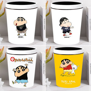 Large Size Home Use Trash Can Cartoon Character Design Anime Crayon Shinchan Bedroom Childrens Room Decorative High Aesthetic Value