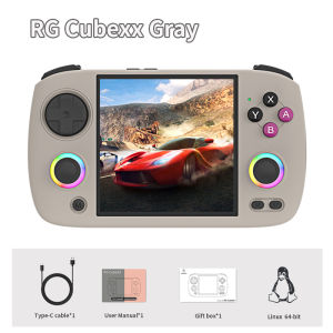 Anbernic | ANBERNIC RG Cubexx Retro Handheld Game Console 3.95" IPS 720*720 Screen Linux 64bit Support WiFi Bluetooth Streaming Video Games
