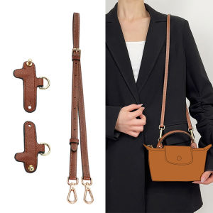 1 Set Bag Strap For Longchamp Mini Punch-free Genuine Leather Shoulder Strap Set transform Crossbody Strap Bag Accessories