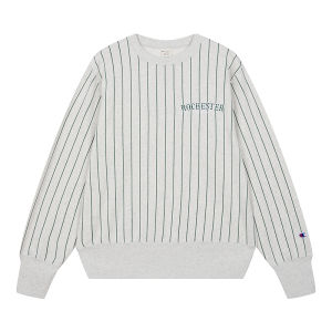 Champion | Cotton Padded Round Neck Sweater Casual Style