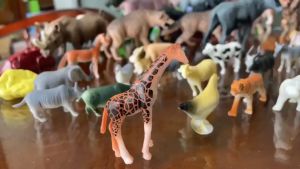 (Hàng loại 1) Bộ đồ chơi con thú rừng 58 chi tiết cho bé