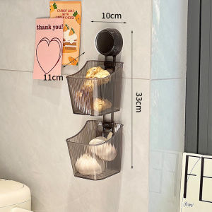 Wall-mounted Spice Storage Rack Suction