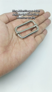 Ring Jalan Gesper Jalan Tas Lebar Lubang 38 cm Warna Silver Kualitas Premium Tebal 45 mm Harga Per 2 Biji