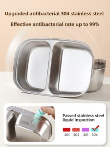 YOULUNMEI | Hộp Cơm Giữ Nhiệt Inox Dành Cho Người Lớn Dung Lượng Lớn Có Khu Vực Phân Cách