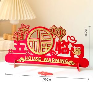 Housewarming Happiness Auspicious in Entering Residence Supplies Ornaments New Home Moving New Home Decoration Ceremony Supplies Decoration