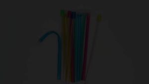 30pcs Disposable Dental Colored Saliva Tube Multi-Color Bendable Transparent Plastic Adjustable Suction Device Dental Procedures