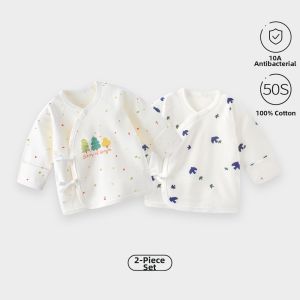 TONGLIANCHUXIN | Zero Pressure Cotton Infants Kimono Style Clothes