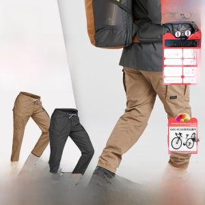 Decathlon Official Mens Pants for Outdoor Leisure Spring Autumn Workwear Summer Hiking Mountaineering Tactical Sportswear