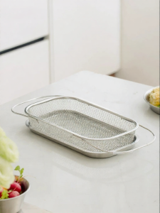 SIYUE | 304 Stainless Steel Draining Cutlery Organizer Rectangular