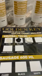 WokeOkay Lem Kaca Sealant Silicone Neutral Golden Key 300ML / 600ML Full Premium Quality